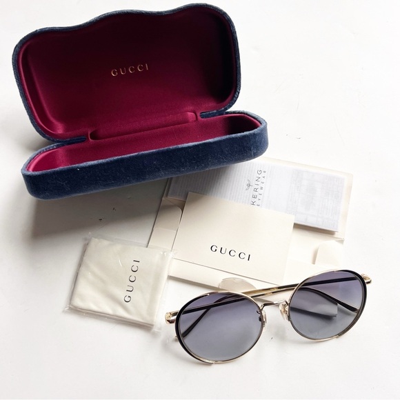 Gucci Sunglasses Shades Round Gradient Style with case - Picture 1 of 7